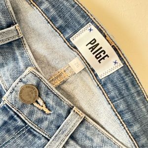 Paige Jeans Raw Hem Skinny Ankle
